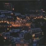 Positano at night view from Casa Cosenza