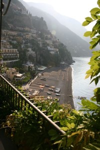 View of the spiaggia from Albergo Miramare