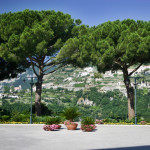 Ravello main piazza trees