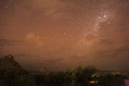 Pousada Maravilha stars at night