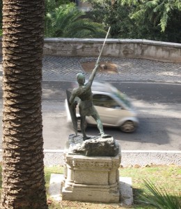 Villa Borghese Gardens city sculpture