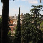 Villa Borghese Gardens Rome view
