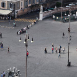 Villa Borghese piazza view