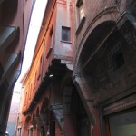 Bologna narrow street