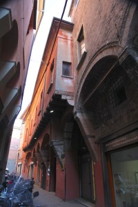 Bologna narrow street