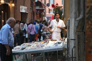 Bologna fish seller