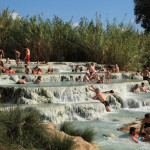 Saturnia hot springs people