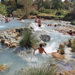Saturnia hot springs waders