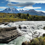 Torres del Paine National Park waterfall Towers