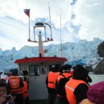 Torres del Paine Grey's Glacier boat passengers
