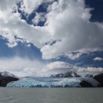 Torres del Paine Grey's Glacier clouds
