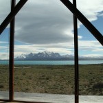 Tierra Patagonia lake view from pool