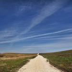Tallgrass Prairie National Preserve road and sky
