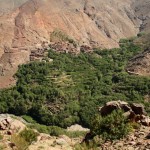 Hiking in the High Atlas village view