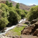Hiking in the High Atlas river