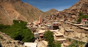 Hiking in the High Atlas village mosque