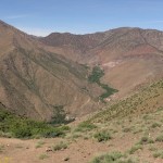 Hiking in the High Atlas mountain pass