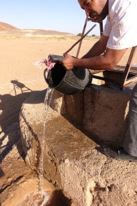Dar Ahlam Tent Camp desert well bucket