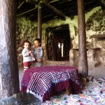 Armed Berber house kids