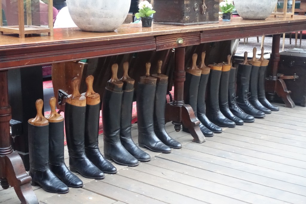 The Yard Milano boots display