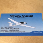 Skyview Soaring Hana business card