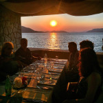 Villa Ruža restaurant sunset