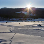 Devil's Thumb Ranch sunrise snow