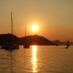 Sipan harbor sunset