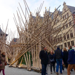 Grote Markt Antwerp wood sculpture