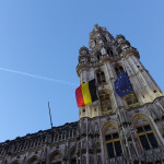 Grand Place Brussels flags