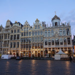 Brussels Grand Place Christmas Morning