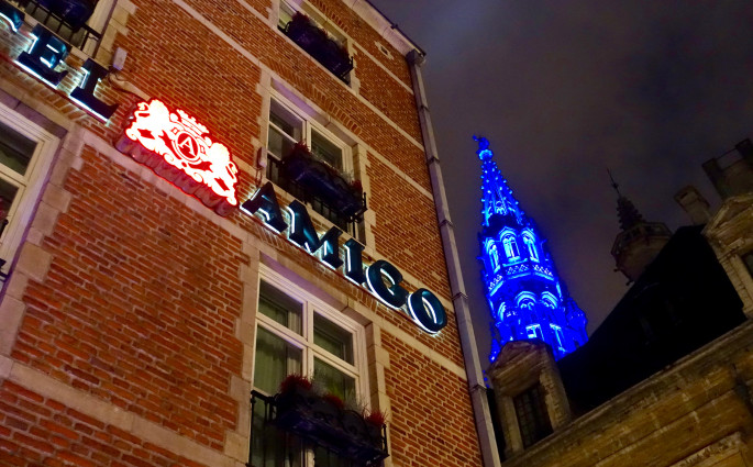 Hotel Amigo Brussels at night