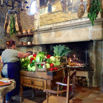 Les Pres d'Eugenie La Ferma fireplace