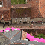 Rocamadour street view from above