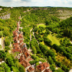 Rocamadour chateau rampart view