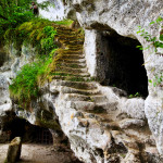 La Roque Saint-Christophe steps