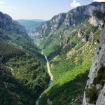 Gorge du Verdon narrow canyon