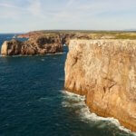 Cabo de Sao Vicente cliffs and sea