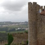 Obidos castle hilltop view