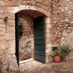 Obidos castle doorway