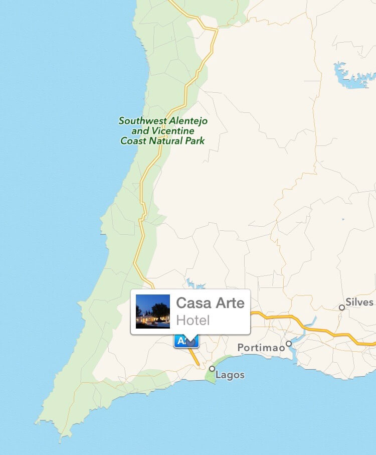 Casa Arte location