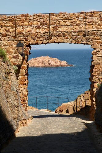 Tossa del Mar castle entrance