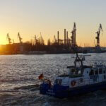 River Elbe at sunset