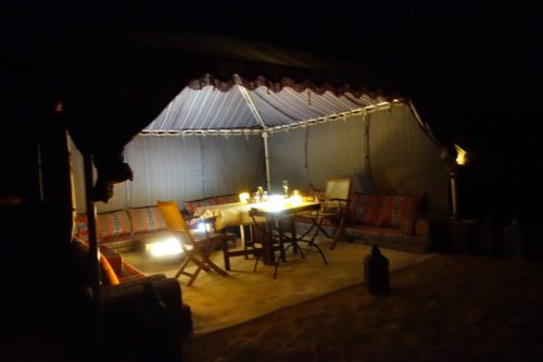 Canvas Club Wahiba Sands dining tent