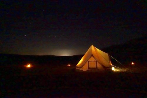 Canvas Club Wahiba Sands tent lights