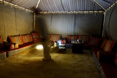Canvas Club dining tent Oman