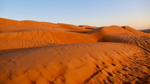 Wahiba Sands copper dunes