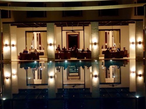 Chedi Muscat dinner reflections