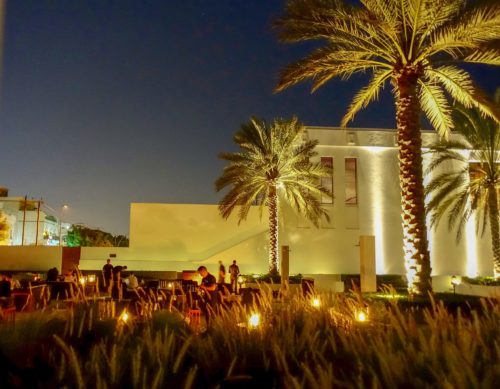 The Chedi Muscat restaurant at night