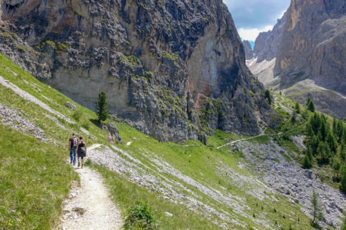 Sassolungo trail ridge